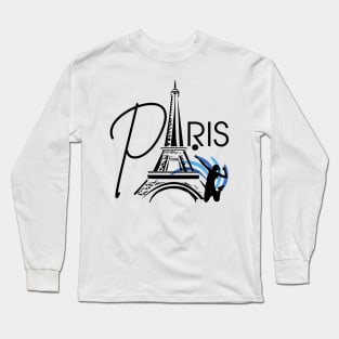Paris summer sports volleyball Long Sleeve T-Shirt